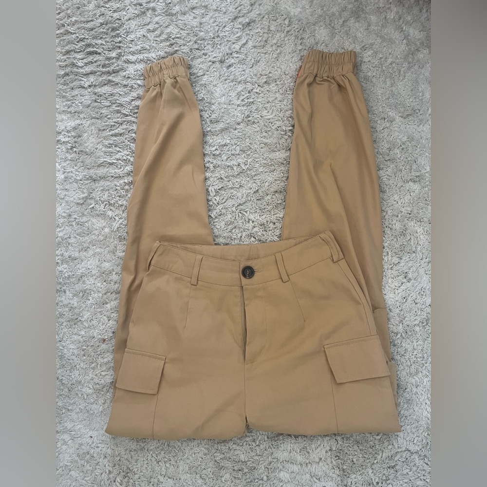 Women’s Unbranded Tan Skinny Cut Cargo Pants Sz Small